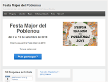 Tablet Screenshot of festamajorpoblenou.org